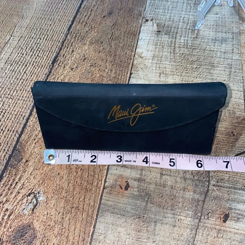 MAUI JIM BLACK MATTE FINISH TRI-FOLD HARD SUNGLASSES CASE